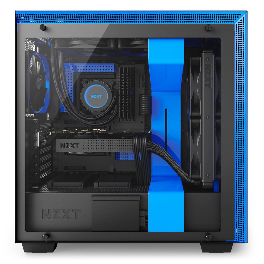 NZXT H700 Mid Tower Case ( Black & Blue) – F 1Tech Computers