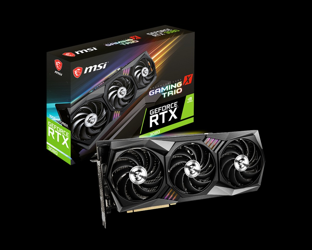 MSI GeForce RTX 3080 GAMING X TRIO 10GB Video Card F 1Tech Computers